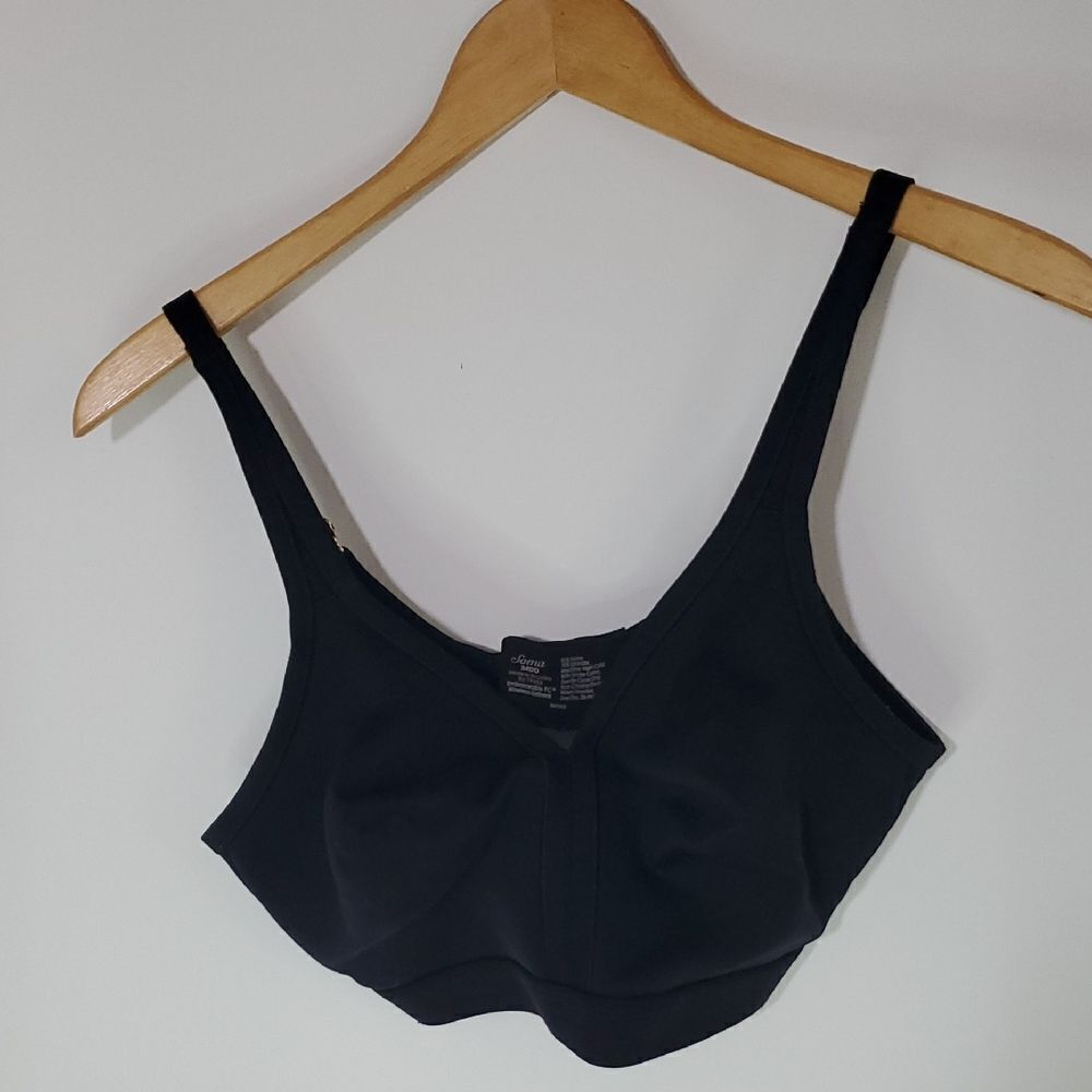 Soma Embraceable Wireless Unlined Black Bra Size 34DD